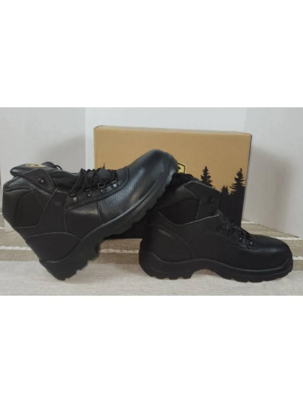 Irish Setter by Red Wing Boots ELY Leather Safety Mens 10.5 D Black Steel Toe